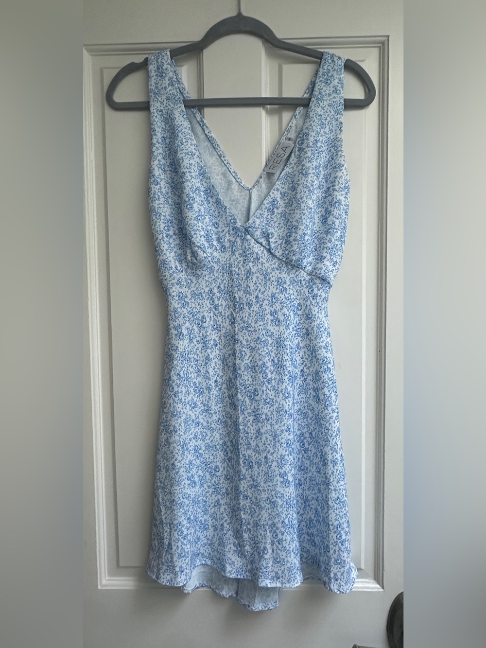 RESA Light Blue & White Floral Mini Dress - Picture 2 of 9